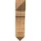 Ekena Millwork Merced Arts & Crafts Rough Sawn Bracket, Western Red Cedar, 6"W x 18"D x 26"H BKT06X18X26MRC03RWR - alternate 2